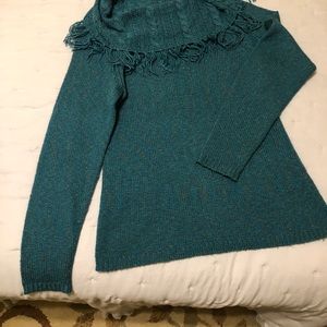 EUC Small Dark Teal Christopher & Banks Sweater